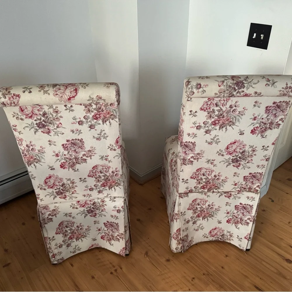 Safavieh Floral Accent Chairs with Cream and Pink Design